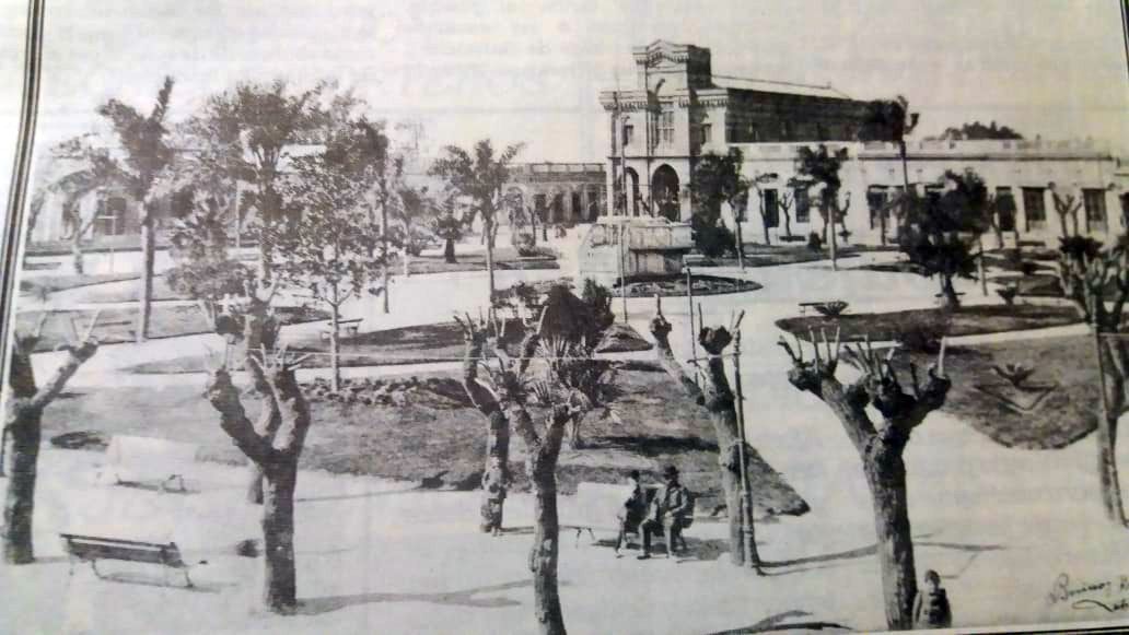 Así se veía la Plaza Mitre hace muchos años