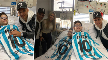 Conmovedor gesto de Lautaro Martínez al visitar al chico que quedó cuadripléjico tras un accidente