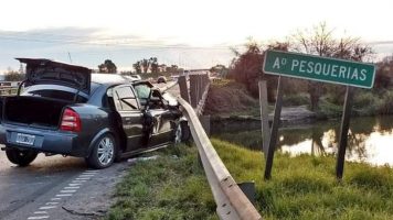El accidente sobre el puente de Ruta 9 se cobró una víctima fatal