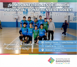 La Escuela Municipal de Vóley es anfitriona de la Liga Provincial Bonaerense