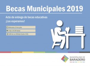 Acto de entrega de becas educativas 2019