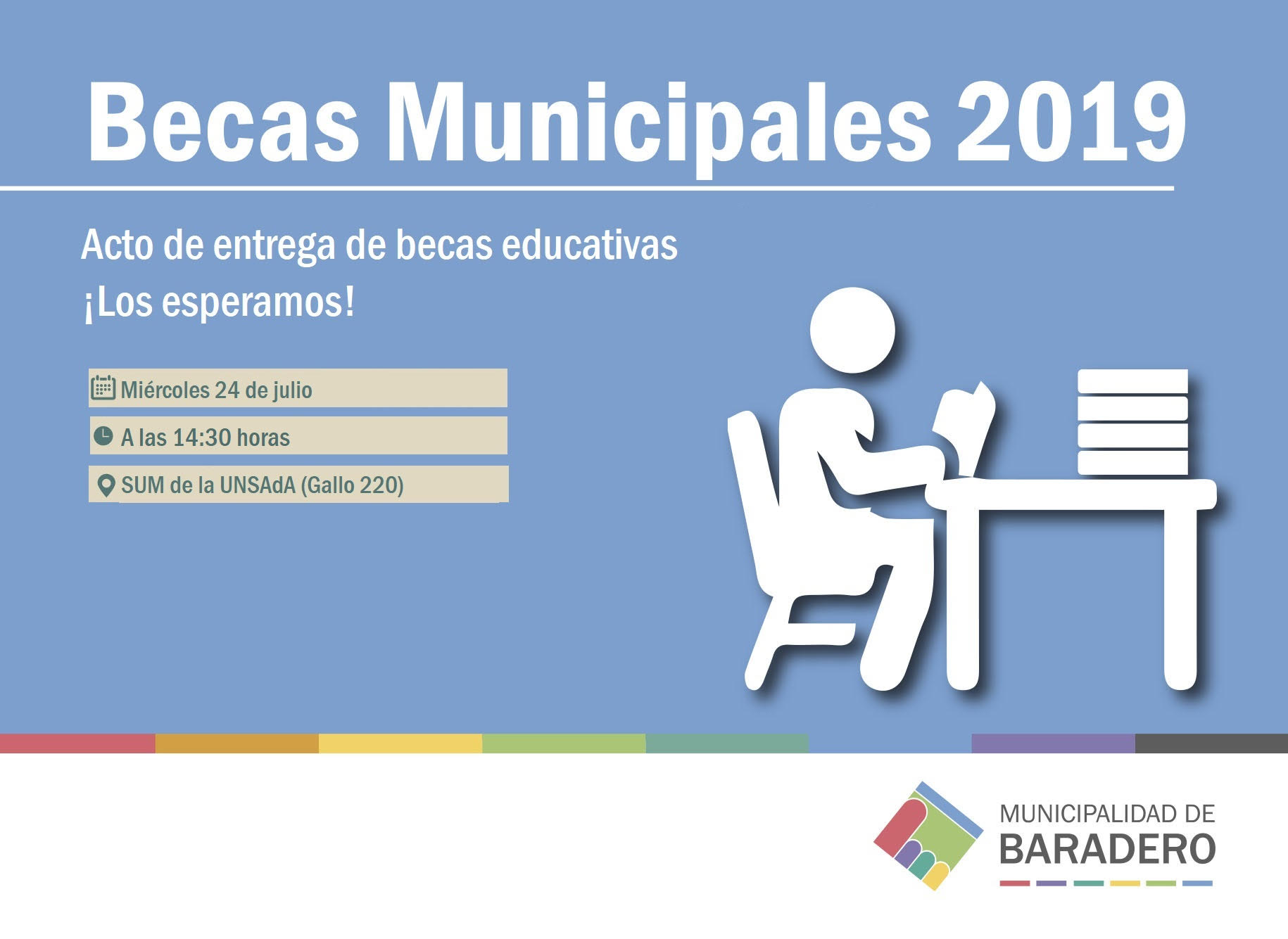 Acto de entrega de becas educativas 2019