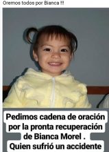 Un milagro para Bianca: Piden cadena de oración por una pequeña de Baradero