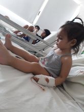 Bianca esta bien y se recupera rodeada del amor de su familia