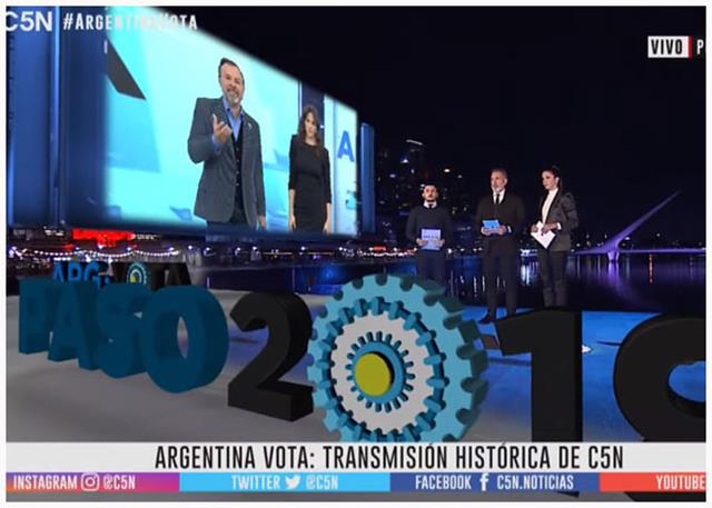 C5N lideró el rating de las PASO
