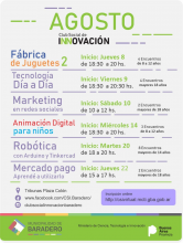 Agosto con seis nuevos talleres en el Club Social de Innovación