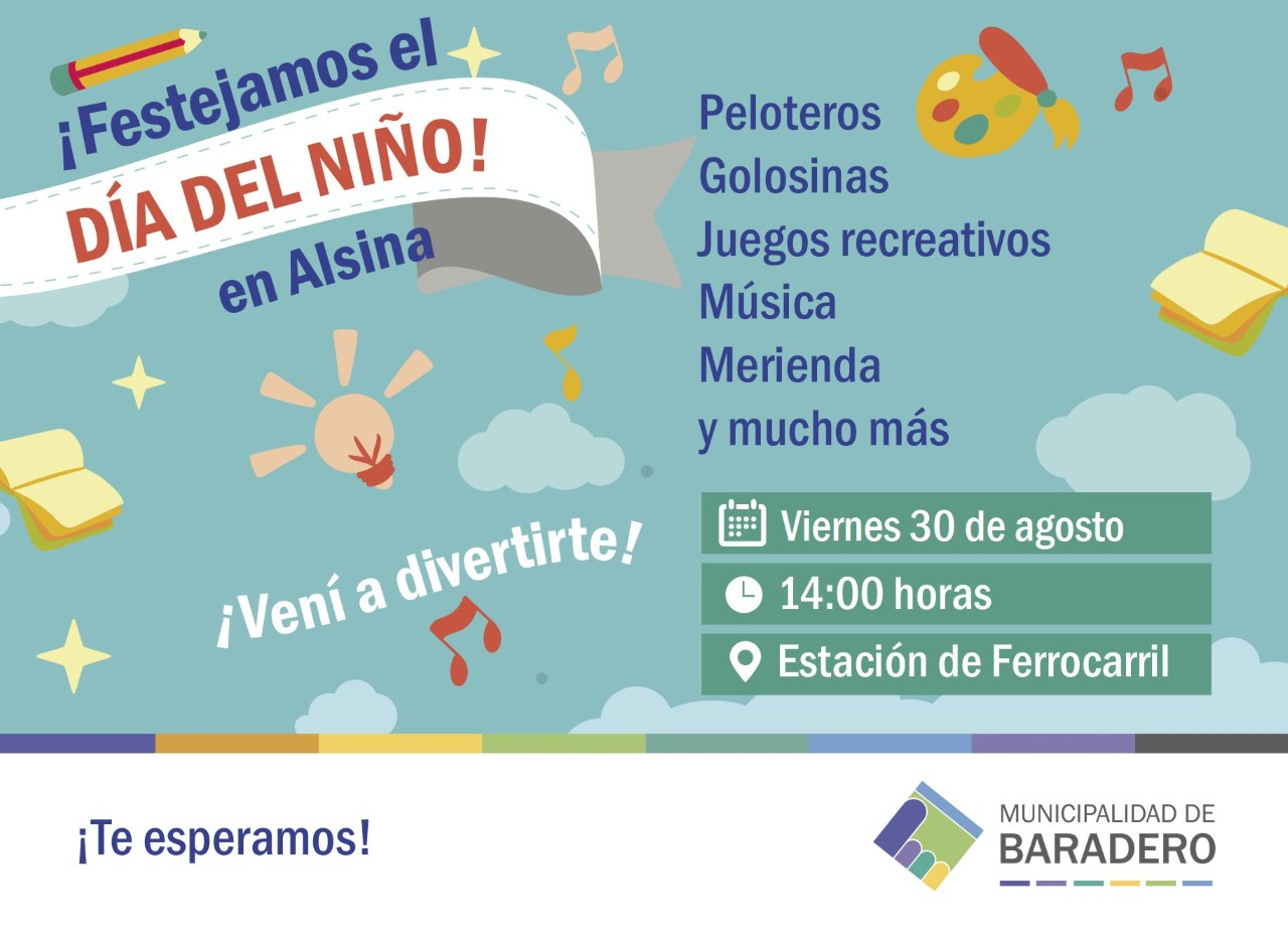 Este viernes se festejará el Día del Niño en Alsina