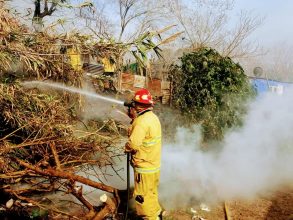 Hace Instantes: Incendio de cañas y basura en Serrano