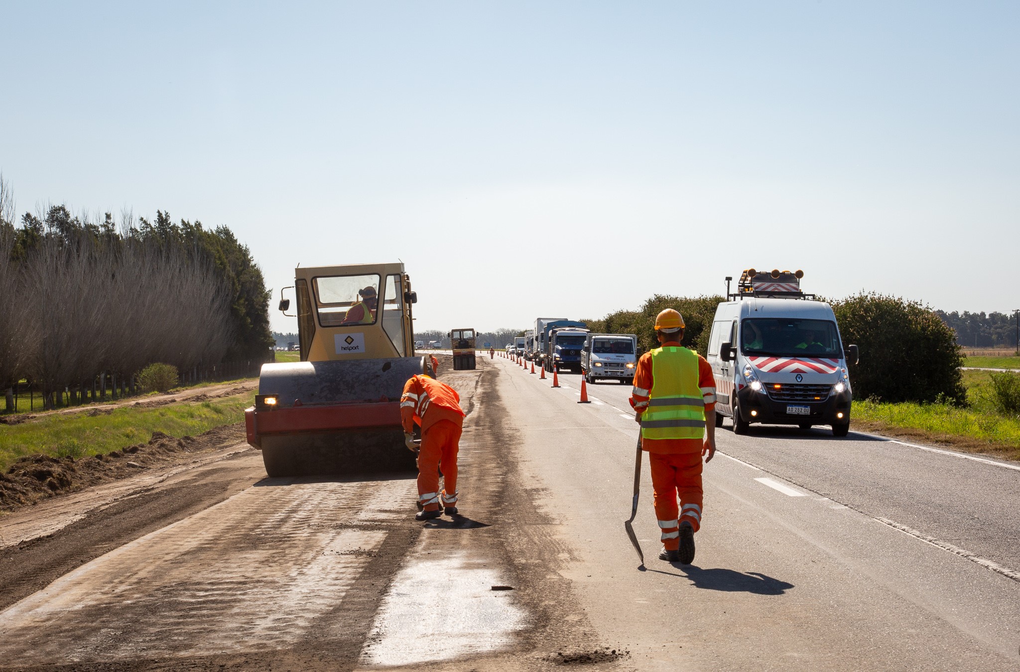 Comenzó la repavimentación del tramo de la Ruta Nacional N°9 más transitada del país