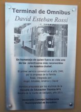 En el día del Colectivero el recuerdo a David Rossi
