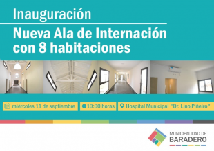 Inauguración de la nueva ala de internación en el Hospital Municipal