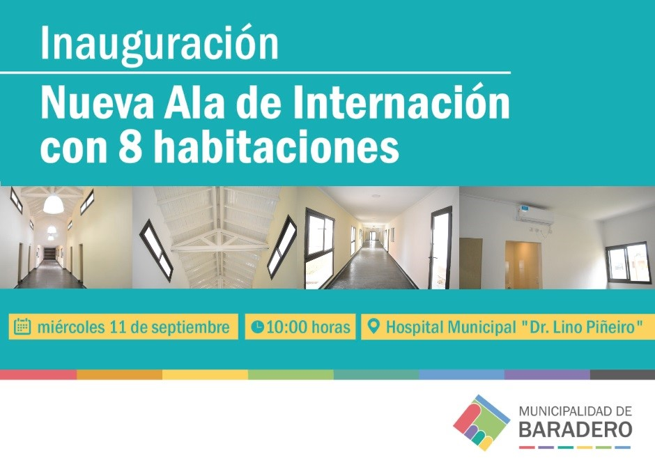 Inauguración de la nueva ala de internación en el Hospital Municipal