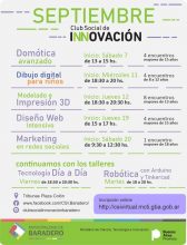 Los talleres de septiembre en el Club Social de Innovación