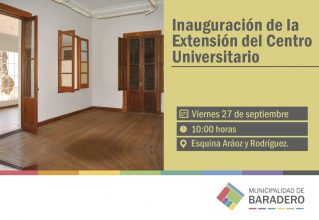 Inauguración de la Extensión del Centro Universitario Baradero