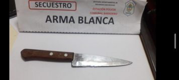 Policiales: Evade un control y amenaza con una cuchilla