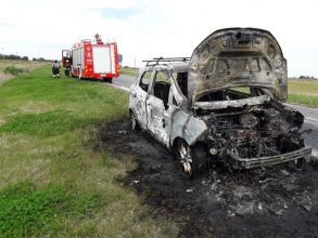 Bomberos: Incendio de vehículo en Ruta 41