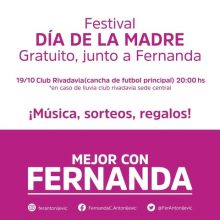 Invitación al festival por el día de la madre