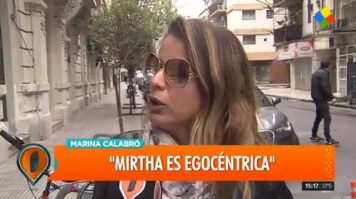 Marina Calabró dura con Mirtha Legrand