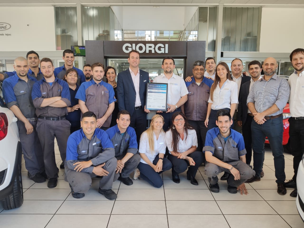 Giorgi Automotores logró su recertificación en el programa de calidad de Ford