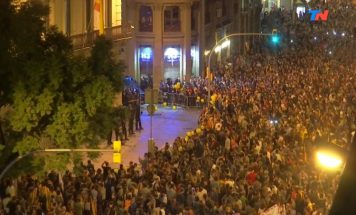 Disturbios en Barcelona tras la condena a nueve líderes independentistas