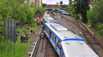 Susto en el tren Mitre: una formación se descarriló cerca de la estación Tigre