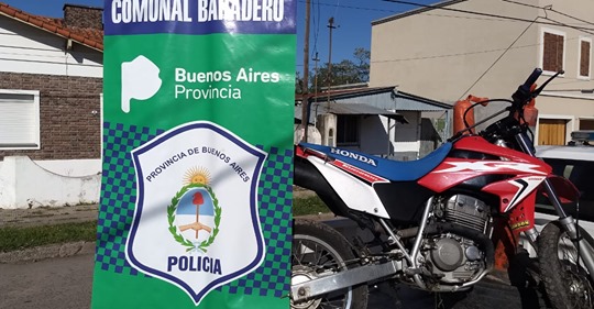 Policiales: Moto robada, moto recuperada