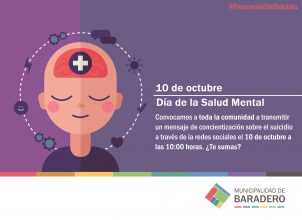 Día de la Salud Mental 2019: Prevención del suicidio: “40 segundos para actuar”