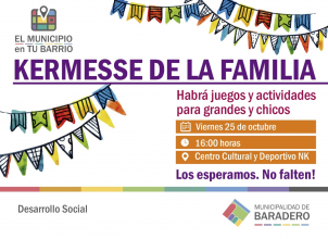 Kermesse de la familia en el Centro Cultural y Deportivo NK