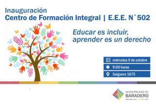 Inauguración del Centro de Formación Integral en Baradero