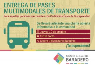 Entrega de pases multimodales para libre transporte