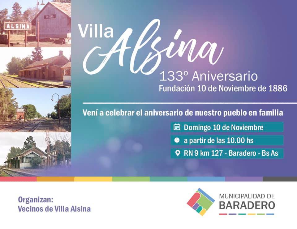 Alsina festeja su 133º Aniversario