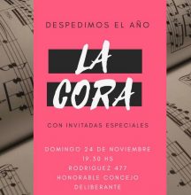 Un mimo al alma: «La Cora» aniversario y despedida de año