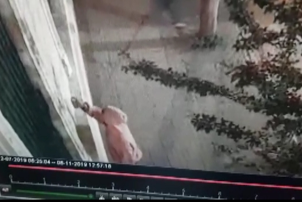 Pintadas en la escuela Berisso: Los responsables quedaron filmados