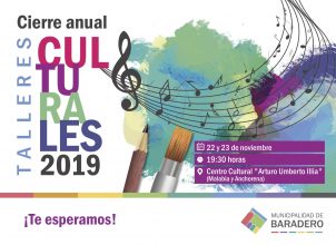 Cierre anual y exhibición de los talleres del Centro Cultural “Arturo Umberto Illia”