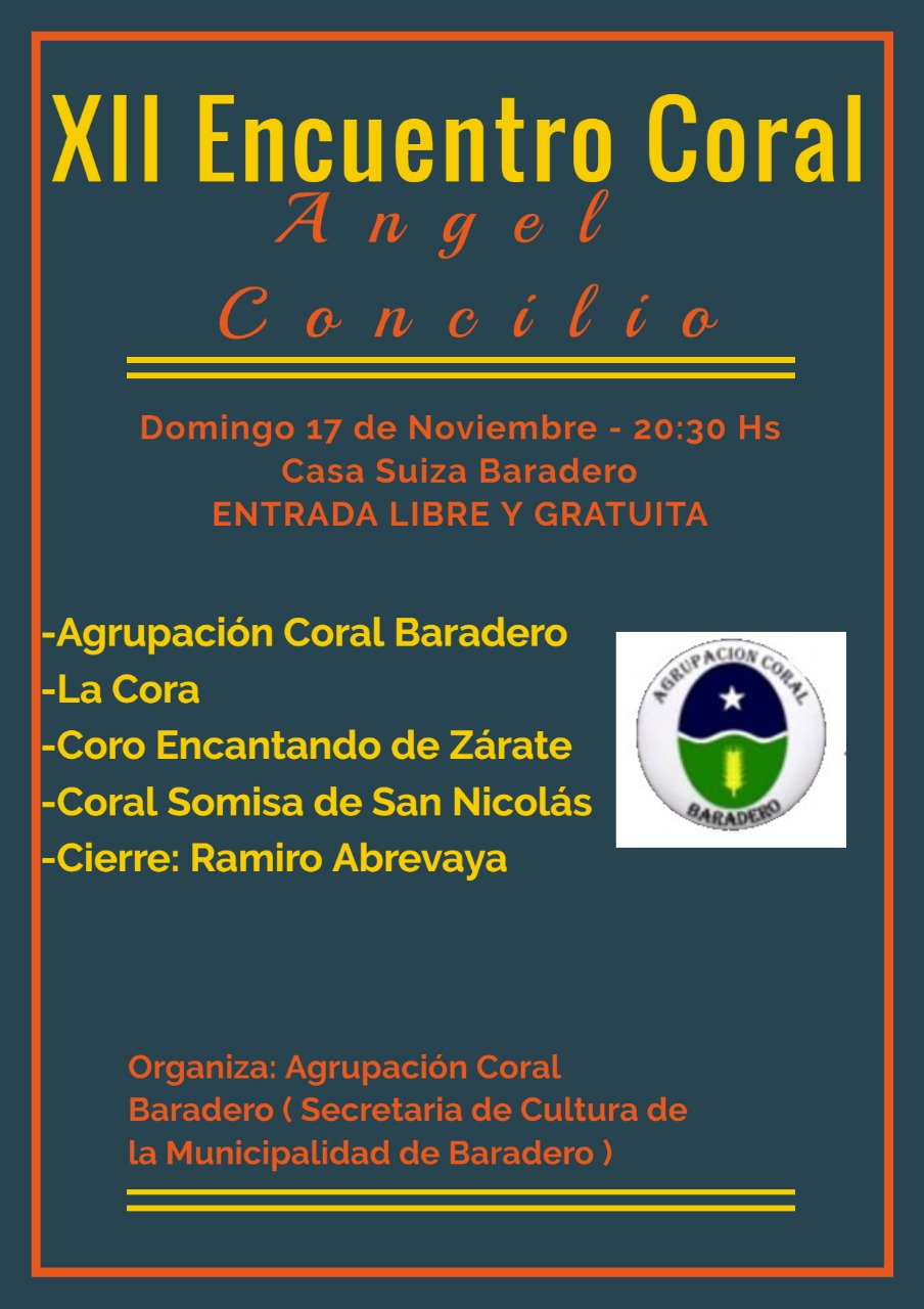 El Ángel vuela otra vez: XII Encuentro Coral «Ángel Concilio»