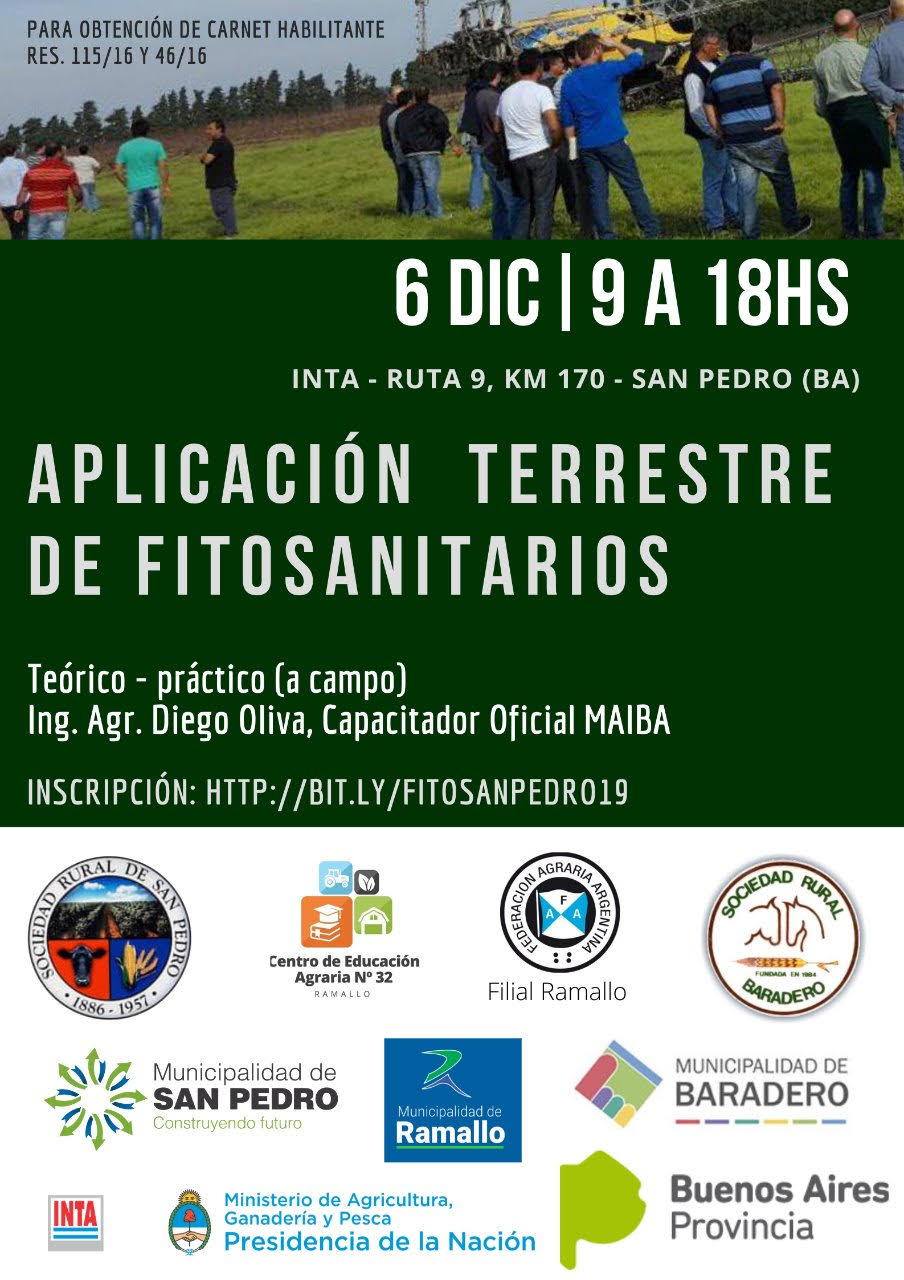 Curso para operarios | Aplicación terrestre de fitosanitarios