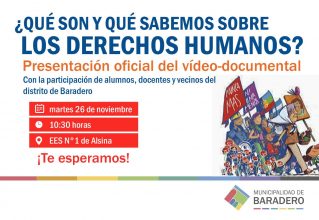 Estreno oficial del documental «¿Qué son y qué sabemos de los derechos humanos?»