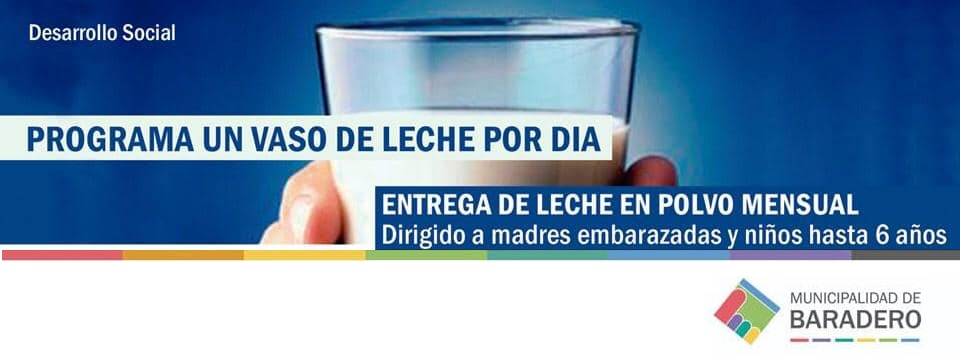 Programa “Un vaso de leche por día”: Cronograma de entregas de noviembre