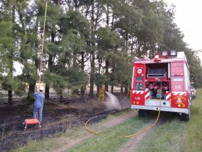 Bomberos: Incendio forestal a la vera de la Ruta 41