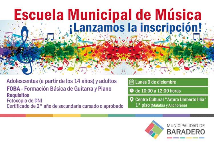 Escuela Municipal de Música: Abierta la inscripción