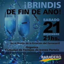 ¡Brindis de fin de año en Ireneo Portela!