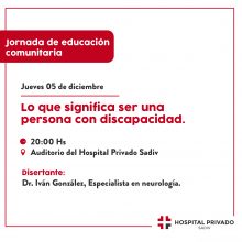 Jornada: Ser una persona con Discapacidad.