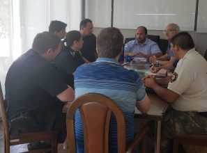 El intendente mantuvo una reunión laboral para mejorar la seguridad vial