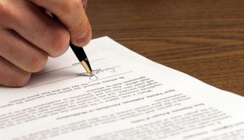 Acto de firmas de escrituras
