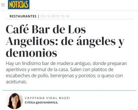 Baradero en la revista Noticias Café Bar de Los Angelitos: de ángeles y demonios