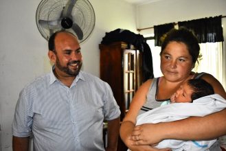 Homero Darío Juarez es el primer bebé del 2020