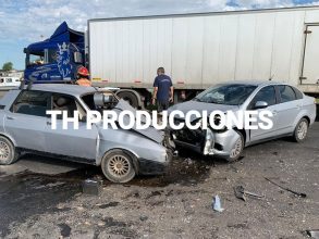 Accidente: En el puente de entrada a nuestra ciudad