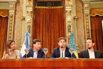 Esteban Sanzio acompañó a Axel Kicillof en la inauguración del Plan Nacional “Argentina contra el Hambre”