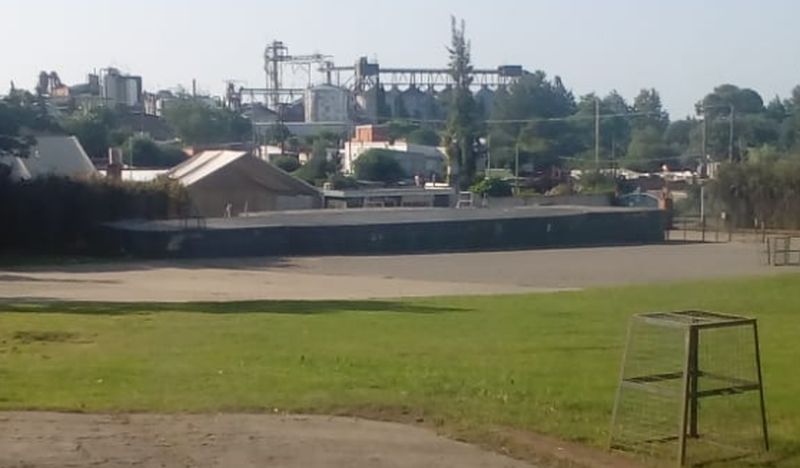 Se trabaja en el escenario del anfiteatro