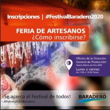 Está abierta la inscripción para formar parte de la Feria de Artesanos en el Festival Baradero 2020